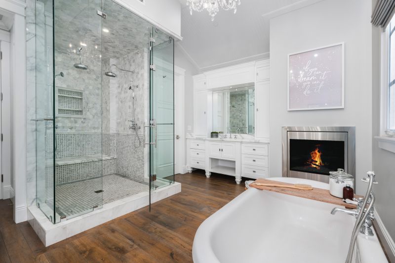 Elegant Bathtub and Vanity Combo