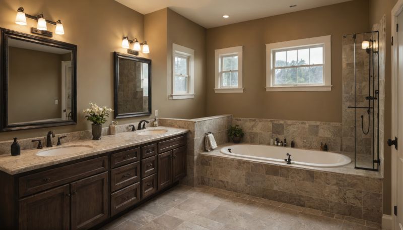 Expansive Bathroom with Double Vanities